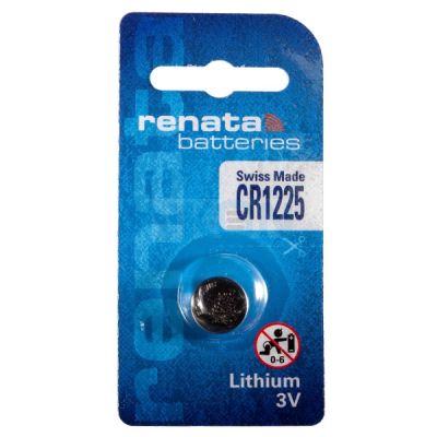 ถ่านกระดุม Renata CR1225 แพค  1 ก้อน 3V ของแท้ Made in Switzerland