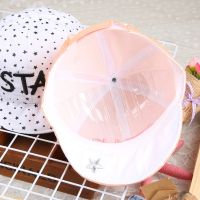 Cotton Baby Girls Child Letters Stars Print Baseball Cap