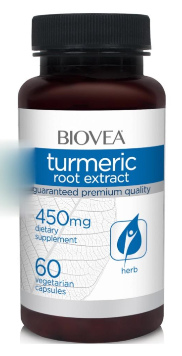 BIOVEA TURMERIC (Curcuma) ROOT EXTRACT 450 mg / 60 Capsules