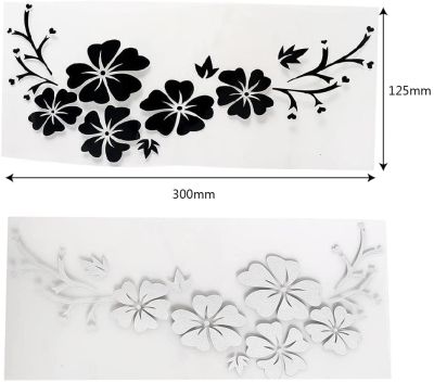 ；‘【】- Flower Decal Car Body Sticker Auto Window Bumper Door Scratch Cover Decals Car Motorcycle Styling Vinyl Stickers Blossom Decor