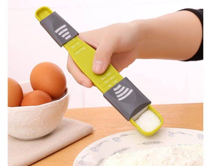 A8185 Adjustable Scale Measuring Measure Cup Spoon Powder Metering