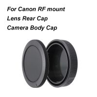 For Canon RF mount Lens Rear Cap / Camera Body Cap Plastic Black Lens Cap Cover Set for EOS R RP R3 R5 R6 R7 R10 R6II R7II R5c