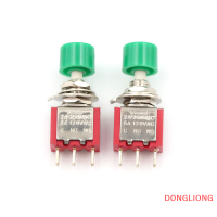 DONGLIONG 2ชิ้นปุ่มกด3pin PS-102สวิตช์ปิดเปิด DS612 1NO 1NC