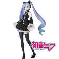 25ซม. Hatsune Miku อะนิเมะรูป Gothic สไตล์สีดำ PVC Action Figurine สาวเซ็กซี่ Decor รุ่น Original 2nd Edition ของเล่นของขวัญ