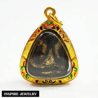 Inspire Jewelry ,จี้พระปิดตา เลี่ยมกรอบทอง 24K ลงยาคุณภาพ พุทธคุณในเรื่องของเมตตา มหานิยม ช่วยป้องกัน แคล้วคลาดจากเรื่องร้ายๆ พร้อมถุงกำมะหยี่