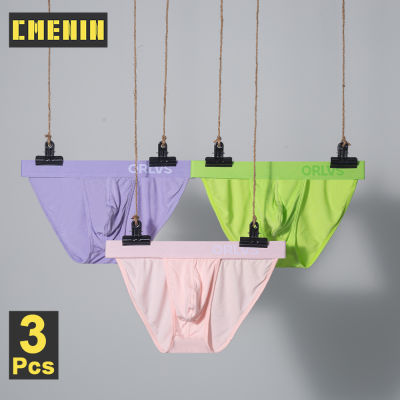 CMENIN ORLVS 3Pcs ขายร้อนผ้าฝ้ายเซ็กซี่ชายชุดชั้นในกางเกงในชายกางเกง Breathable Slip กางเกง Jockstrap กางเกงในชาย Mens OR6204