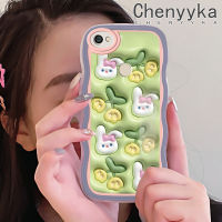 เคส Chenyyyka สำหรับ Xiaomi Redmi โน๊ตเคส Y1 5A น่ารักลายการ์ตูน3D ดอกไม้กระต่ายดีไซน์ใหม่ขอบครีมโปร่งใสลายกล้องถ่ายรูปเคสมือถือกันกระแทกแบบใสนิ่มเคสป้องกันอ่อนโยนแบบเรียบง่าย