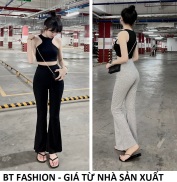Quần Dài Thun Ôm Lưng Cạp Cao, Ống Loe HOT - BT Fashion LEG02 + Video,