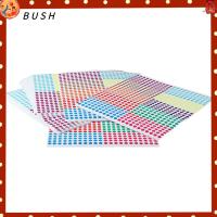 BUSH หลากสี สติ๊กเกอร์ลายจุด 1/4ค่ะ วงกลมวงกลม ป้ายลายจุด 16500ชิ้นค่ะ กาวในตัว ออฟฟิศสำหรับทำงาน