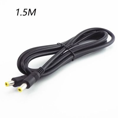 ；【‘； 12V Male To Male Power DC Power Cord Adapter Extension Cable 0.5M 1.5M 3M CCTV Camera Extend Wire 5.5*2.5Mm Plug Supply