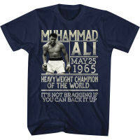 คลาสสิกอเมริกัน Muhammad Ali กลับขึ้น T เสื้อ NAVY