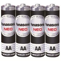 ถ่าน แบต Panasonic NEO ดำ AA R6NT/4SL แพ็ค 4 ก้อน battery