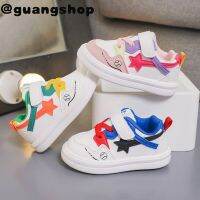 guangshop น่ารัก Star Baby Girls &amp; Boys Prewalker Casual กีฬารองเท้า Velcro Soft Sole สบาย Anti-Slippery รองเท้าผ้าใบเด็ก0-8ปี T22N09CC-71