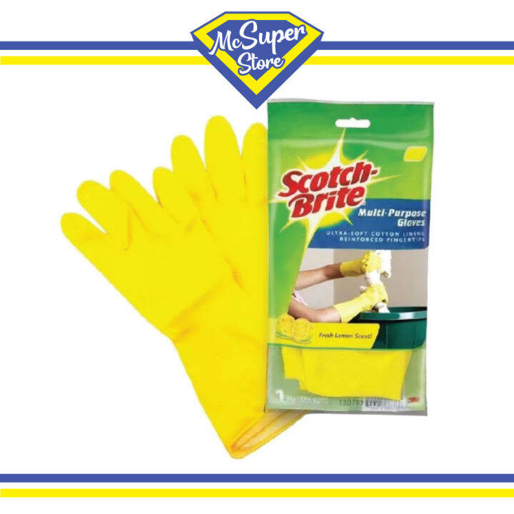 3M Scotch Brite MultiPurpose Gloves (1 Pc/Pack) Glove, Size S/M/L