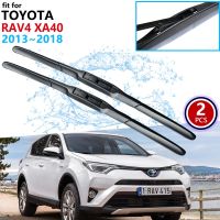 ใบมีดไม้เช็ดรถสำหรับโตโยต้า Rav4 XA40 2013 ~ 2018 RAV 4 40กระจกหน้าที่ปัดน้ำฝน2014 2015 2016 2017อุปกรณ์เสริมรถยนต์