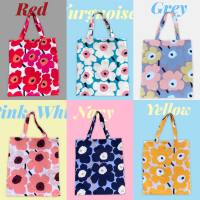 โปรเปิดลายใหม่ 16สี Tote Bag กระเป๋าผ้าลายดอกไม้ สไตล์ Marimekko Aloha