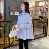 Factory Price Maternity fashion oversize shirts long loose women plus size pregnancy blouses cotton clothes for women