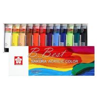 SAKURA ซากุระ Acrylic Colors สีอะคริลิค ชุด 12 สี (หลอดละ 20ml) XAC20-12