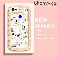 Chenyyka เคส V20เคสสำหรับ Honor โปร V30การ์ตูนน่ารักลายกระต่ายเคสมือถือกันกระแทกแบบใสนิ่มขอบครีมเคสโปร่งใสลายกล้องถ่ายรูปสร้างสรรค์เรียบง่ายฝาครอบป้องกันอ่อนโยน