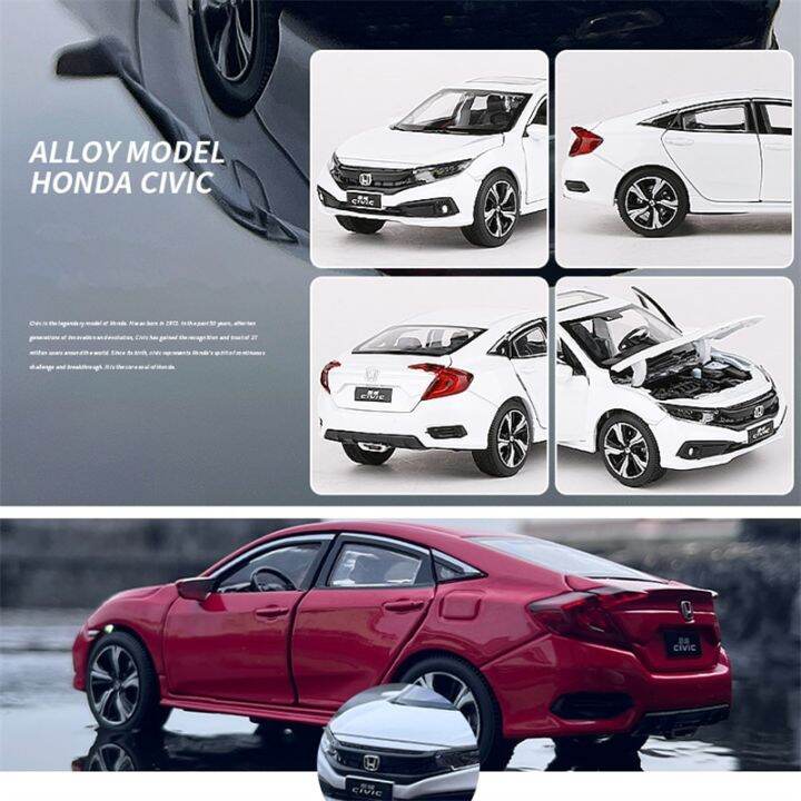 type-r-รถโมเดลรถของเล่นโลหะหล่อจากโมเดลรถยนต์สปอร์ตรถของ-honda-civic-ของขวัญของเล่นเด็กเก็บสะสมไฟและเสียง