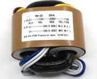 ☁✘ 30W 30VA Primary Input 0-115-230V-SCN Secondary Output 9V 12V 15V 18V 24V R-core Transformer Audiophile