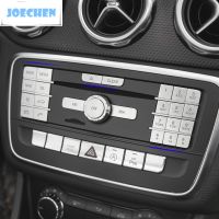 Center Console CD Multimedia Buttons Decals Trim For Mercedes Benz GLA X156 CLA C117 A B Class W176 W246 Car Interior Stickers