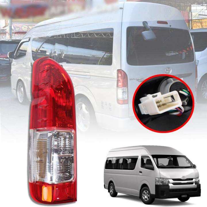 ไฟท้าย-hiace-ไฟท้าย-รุ่น-โตโยต้า-ไฮเอช-คอมมิวเตอร์-toyota-hiace-commuter-ปี-2014-2018-สีแดง-ม่รวมหลอดไฟและสายไฟ