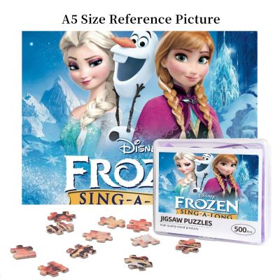 Frozen Sing-A-Long Version Wooden Jigsaw Puzzle 500 Pieces Educational Toy Painting Art Decor Decompression toys 500pcs