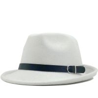 New Fashion wool white fedora hats for men women Jazz cap casual sun top hat  Autumn travel billycock hat