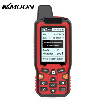 KKmoon GPS Land พื้นที่วัดมือถือ USB นำทางติดตามการคำนวณพื้นที่เมตรจอแสดงผล LCD โดยอัตโนมัติ Trajectory พร้อม Slope รถและคู่มือ Fix โหมดวัดระยะพื้นที่