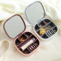 Multi-grid Jewelry Storage Box Split Storage Multi-functional Jewelry Box Portable Jewelry Storage Box Portable Storage Box With Mirror