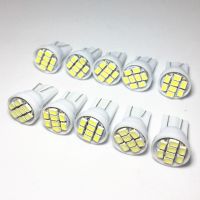 100pcs W5W car parking light 8 SMD 1210 T10 LED auto Dashboard Indicator Lamps W5W 2825 158 192 168 Wedge Bulb LED DC 12V