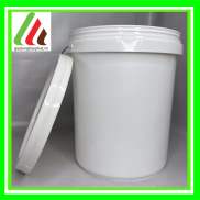 Xô thùng nhựa trắng 18L chất lượng dày dặn chắc chắn - an toàn