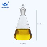 [Fast delivery]Original Brown Iodine Bottle Iodine Flask with Stopper Erlenmeyer Flask 25/50/100/250/500/1000ml Glass