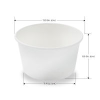 เฟสท์ ถ้วยกระดาษขาว ขนาด 850 มล. x 50 ชิ้น / Fest Paper Bowl White 850 ml x 50 pcs