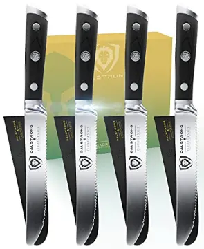 Dalstrong Santoku Knife - 5 inch - Shogun Series Elite - Japanese AUS-10V  Super Steel Kitchen Knife - Black G10 Handle - Vegetable Knife - Damascus