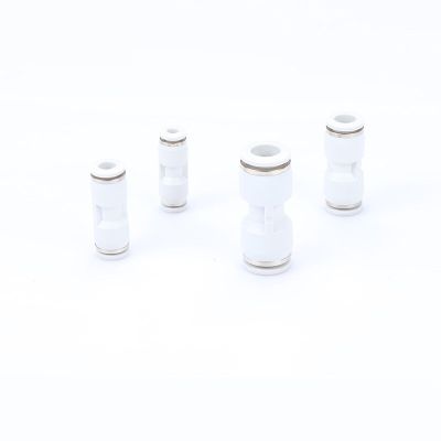 Pneumatic high end White PU gas pipe connector quick connector pneumatic fittings straight butt 8m cylinder fittings Pipe Fittings Accessories