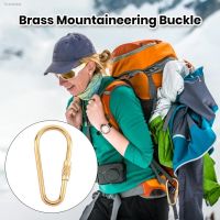 ●◄ Heavy Duty Brass Carabiner Keychain Quick Hang Screw Waist Safety Buckle Backpack Hanging Hook Key Holder For Outdoor Camping