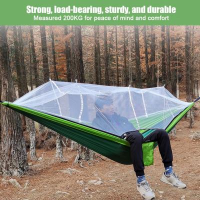 Durable Nylon Hammock With Mosquito Net Outdoor Hammock Equipment Insect Camping Proof N6G6