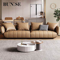 Bunise โซฟาผ้า 4ที่นั่ง โซฟารับแขก BU0044 ไส้ฟองน้ำลาเท็กซ์ โซฟาเข้ามุม 310 X 90 X 62CM