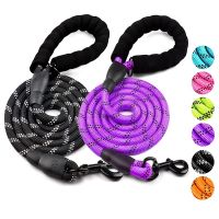 Clarissali Dog Leash Leashes Reflective Small Medium Drag Pull Tow Retriever