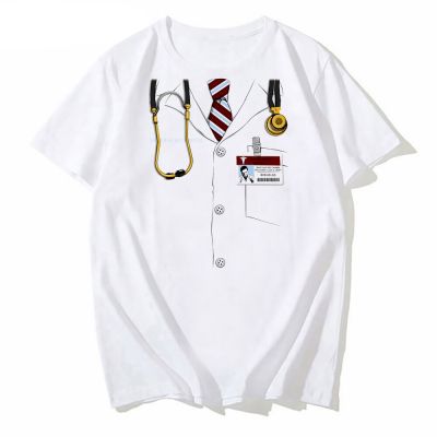 Funny Doctor Men T-Shirts Novelty Design Short Sleeve Kelso Tee Printed Casual Streetwear T-Shirt Tops