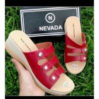 ~ รองเท้าแตะ ส้นเตารีด 5 ซม. NEVADA 4 สี รหัส R4 &amp; Gr0 สําหรับผู้หญิง