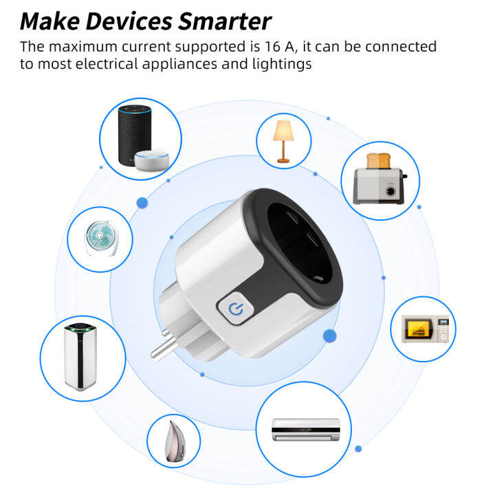 axus-tuya-wifi-สมาร์ทเสียบ16a20a-สหภาพยุโรปซ็อกเก็ตอัจฉริยะที่มีการตรวจสอบพลังงานฟังก์ชั่นจับเวลาการควบคุมเสียงสนับสนุน-alexa-home