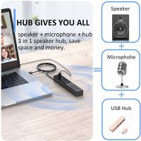 3 In 1 ลําโพงคอมพิวเตอร์พร้อมไมโครโฟนและลําโพง Usb สําหรับคอมพิวเตอร์