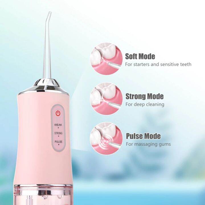 Oral care Water Flosser 4 Heads 220ML Oral Irrigator Rechargeable