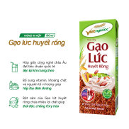 Thùng 40 hộp Thức uống Gạo lức huyết rồng Việt Ngũ Cốc - 180ml hộp