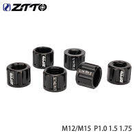 ZTTO MTB จักรยานถนนผ่านเพลาอ่อนนุช M12 M15กระทู้เพลาถั่วจักรยาน Hub หลอดเพลาเสียบหมวกสำหรับ P1.0 1.5 1.75มิลลิเมตร