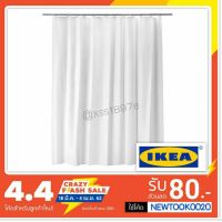 IKEAแท้ (ไม่ต้องรอของ)ขายถูกมาก ผ้าม่านห้องน้ำ, สีขาว, ขนาด 180x200 ซม. รุ่น BJÄRSEN เบยร์เชน