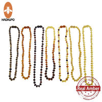 HAOHUPO Class A Natural Bead Necklace Baltic Teething Ambers Necklace For Baby Drool Highest Quality Certified Amber Jewelry